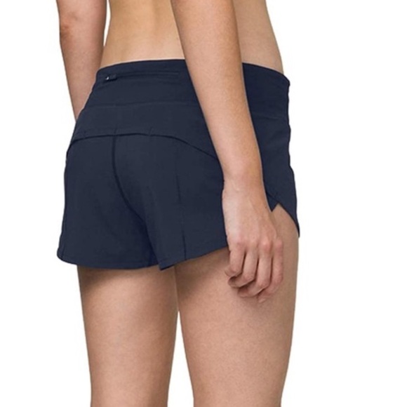 Lululemon speed up Women's Navy Shorts - Picture 3 of 14
